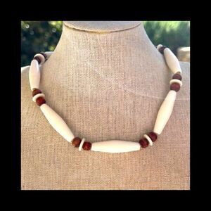 Vintage Hairpipe Surfer’s Necklace with Penny Clasp Unisex